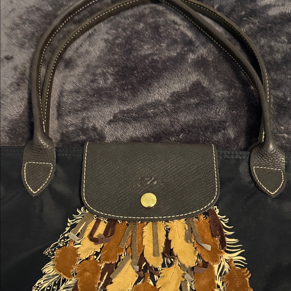 Longchamp Le Pliage Limited Edition "Apache" tote bag … EUC - Picture 9 of 14